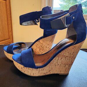 Carlos Santana Benita Ankle Strap Wedge Sandals